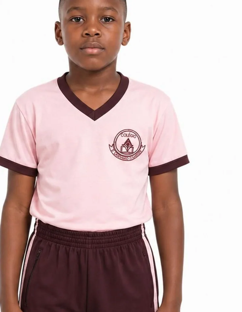 Rapaz com uniforme de educação física Lazang